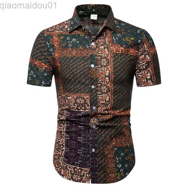 men's casual shirts vintage paisley floral shirt men slim fit camisa masculina 2022 brand new cotton linen shirt men beach hawaiian shi, White;black
men's casual shirts vintage paisley floral shirt men slim fit camisa masculina 2022 brand new cotton linen shirt men beach hawaiian shi, White;black