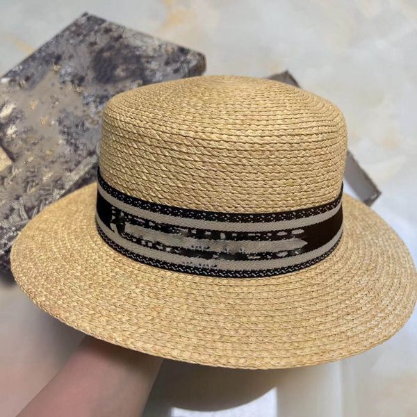 designer straw hat luxury gentleman cap men's and women's sun hat round ed straw hat, Blue;gray
designer straw hat luxury gentleman cap men's and women's sun hat round ed straw hat, Blue;gray