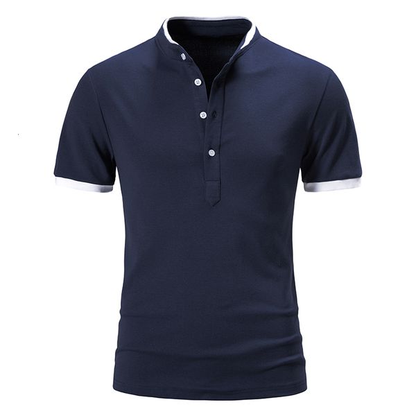 mens polos summer fashion handsome polo shirt mandarin neckline slim fit solid button breathable casual clothing 230720, White;black
mens polos summer fashion handsome polo shirt mandarin neckline slim fit solid button breathable casual clothing 230720, White;black