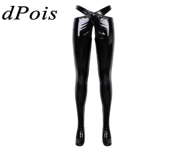 womens wetlook patent leather crotchless lingerie open crotch trousers erotic pants with waistband night roleplay nightwear w2030247, Black;pink
womens wetlook patent leather crotchless lingerie open crotch trousers erotic pants with waistband night roleplay nightwear w2030247, Black;pink