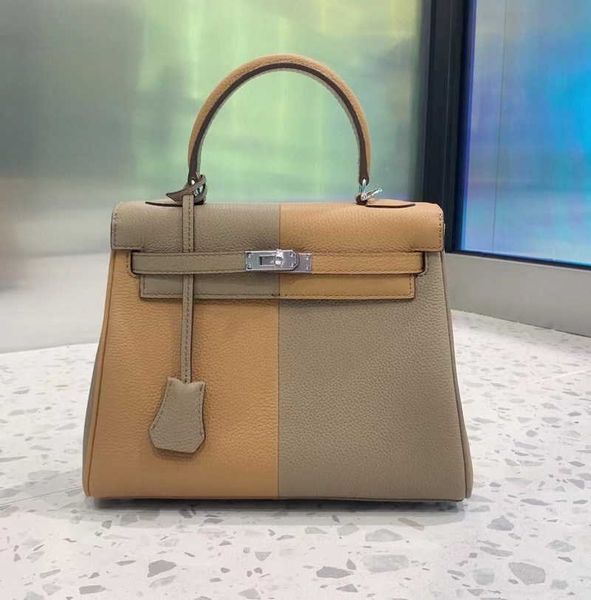 spring h new 25cmtogo layer cowhide kelly bag color matching messenger one shoulder versatile leather women's
spring h new 25cmtogo layer cowhide kelly bag color matching messenger one shoulder versatile leather women's