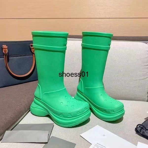 high end quality 2023 autumn and winter round head thick bottom high hole balenciga rain boots waterproof and anti-skid sleeve riding boots, Black
high end quality 2023 autumn and winter round head thick bottom high hole balenciga rain boots waterproof and anti-skid sleeve riding boots, Black