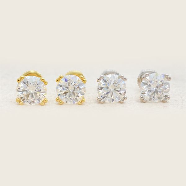 fashion trendy 925 sterling silver gold plated passed test vvs moissanite earrings studs for girls women nice gift, Golden;silver
fashion trendy 925 sterling silver gold plated passed test vvs moissanite earrings studs for girls women nice gift, Golden;silver