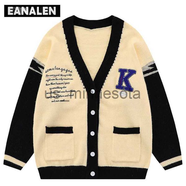 men's sweaters harajuku vintage letter contrast knitted sweater jacket men's jumper large profile button cardigan grandpa ugly wom, White;black 
men's sweaters harajuku vintage letter contrast knitted sweater jacket men's jumper large profile button cardigan grandpa ugly wom, White;black