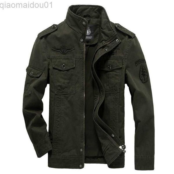 men's jackets autumn winter bomber jackets men cotton stand collar military jacket coat mens cargo outwear casual brand mens clothing 2, Black;brown
men's jackets autumn winter bomber jackets men cotton stand collar military jacket coat mens cargo outwear casual brand mens clothing 2, Black;brown