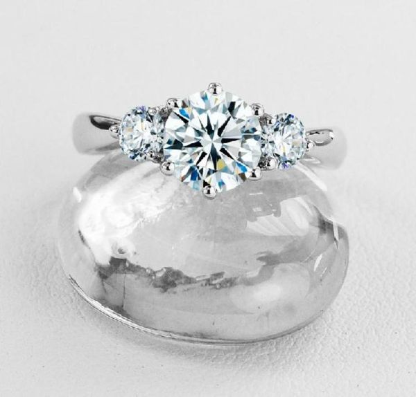 vintage three stones 3ct synthetic diamond wedding ring for female solid sterling silver ring with white gold cover forever brilli2106330, Slivery;golden
vintage three stones 3ct synthetic diamond wedding ring for female solid sterling silver ring with white gold cover forever brilli2106330, Slivery;golden