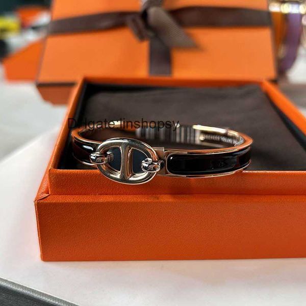 designer bracelet high h home edition enamel pig nose titanium steel colorless love new anchor chain 8 button couple woet, Black
designer bracelet high h home edition enamel pig nose titanium steel colorless love new anchor chain 8 button couple woet, Black