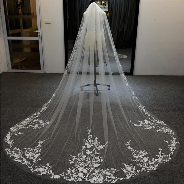 elegant one layer 300cm white wedding veil with lace appliques vestido de noiva longo custom made elegant bridal veil with comb223x, Black
elegant one layer 300cm white wedding veil with lace appliques vestido de noiva longo custom made elegant bridal veil with comb223x, Black