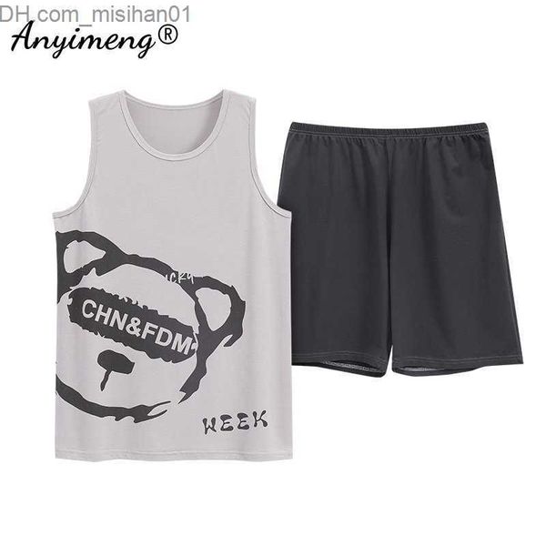 men's sleepwear l-5xl men's summer molded shorts pajama set o-neck casual sleeveless pajamas fashion men's pajamas elegant so, Black;brown
men's sleepwear l-5xl men's summer molded shorts pajama set o-neck casual sleeveless pajamas fashion men's pajamas elegant so, Black;brown