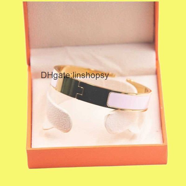 18k gold bracelet h bangle stainless steel rose gold bracelet 12mm wide classic love bracelet enamel color designer bracelet for women bangl, Black
18k gold bracelet h bangle stainless steel rose gold bracelet 12mm wide classic love bracelet enamel color designer bracelet for women bangl, Black