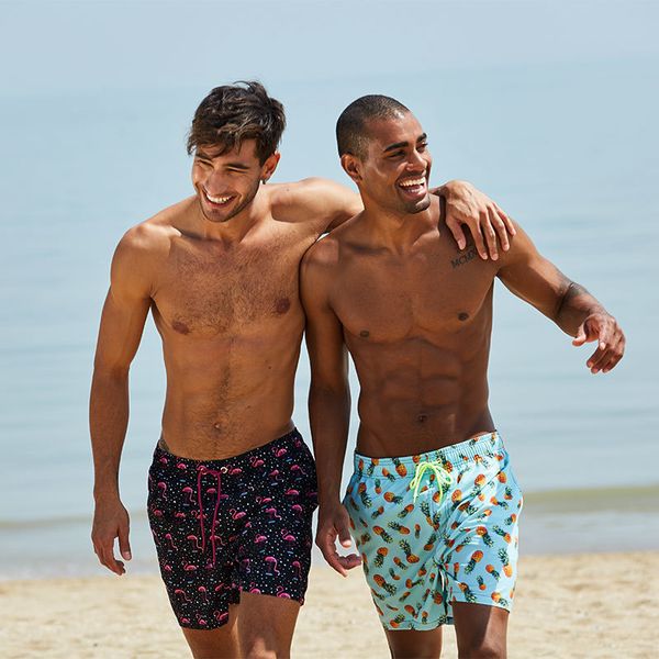 

men's shorts escatch quick dry summer mens siwmwear beach board shorts briefs for man swim trunks male sportswear beachwear fitness plu, White;black