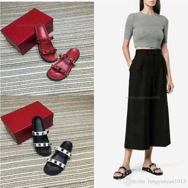 ladies summer fashion rivet valentinolies early spring new slippers leather slippers classic shoes progettista wom lusso es qta najd, Black
ladies summer fashion rivet valentinolies early spring new slippers leather slippers classic shoes progettista wom lusso es qta najd, Black