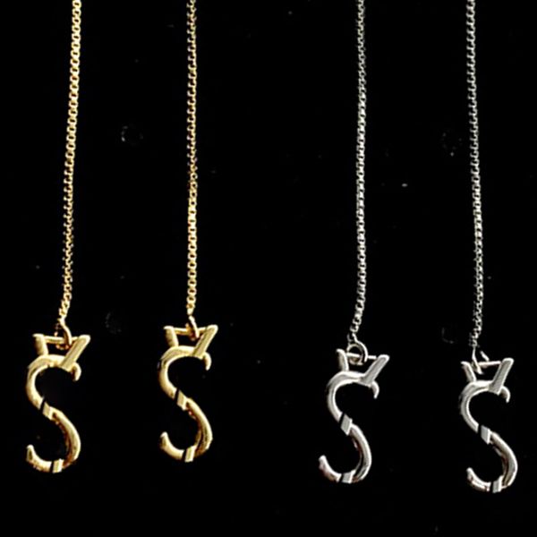 minimalist stylish earrings 18k gold plated 925 silver earrings ladies letter pendant long eardrops classic luxury headdress, Golden
minimalist stylish earrings 18k gold plated 925 silver earrings ladies letter pendant long eardrops classic luxury headdress, Golden