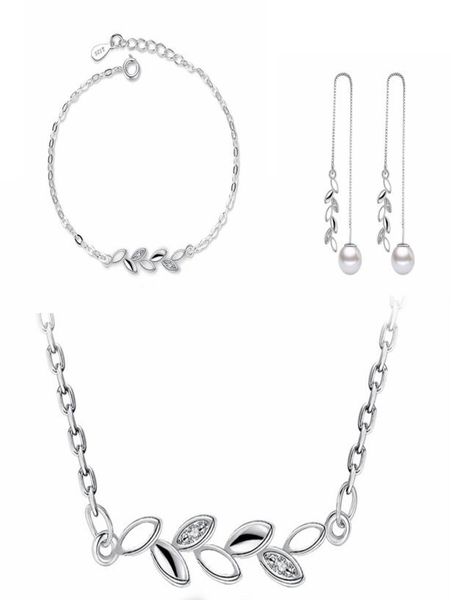 cubic zirconia leaf necklace earrings bracelets jewelry sets for women fashion party accessories classic4765577, Black
cubic zirconia leaf necklace earrings bracelets jewelry sets for women fashion party accessories classic4765577, Black