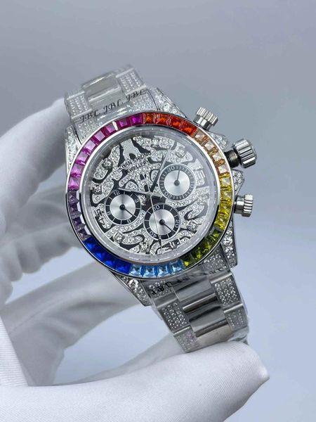 qualtiy diamond iced out mens watch automatic mechanical 40mm classic designer black rubber strap stainless steel men wristwatches sports ma, Slivery;brown
qualtiy diamond iced out mens watch automatic mechanical 40mm classic designer black rubber strap stainless steel men wristwatches sports ma, Slivery;brown