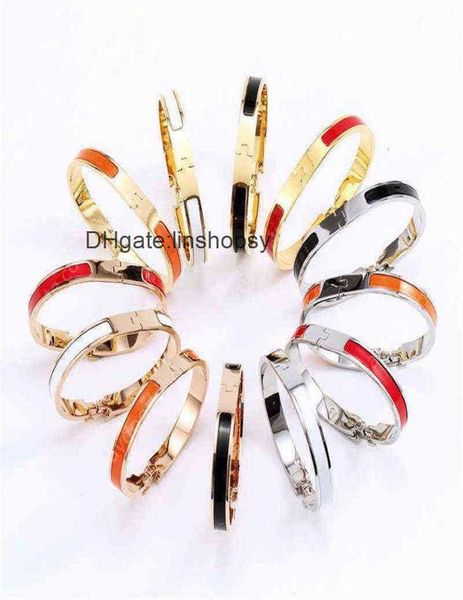 fashion 8mm stainless steel charm bracelets women luxury jewelry designer h bangles orange color enamel gift for love70sa5600944, Black
fashion 8mm stainless steel charm bracelets women luxury jewelry designer h bangles orange color enamel gift for love70sa5600944, Black
