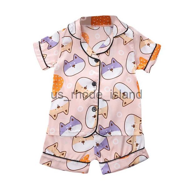 pajamas boys silk santin pajamas for children kawaii print girls sleepwear pijama nightwear pyjamas set kids loungewear for 1-6 years x0721, Blue;red
pajamas boys silk santin pajamas for children kawaii print girls sleepwear pijama nightwear pyjamas set kids loungewear for 1-6 years x0721, Blue;red