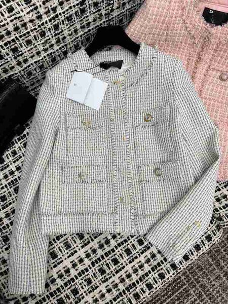 women's jackets designer 23 spring/summer new style celebrity temperament casual versatile metal buckle thick tweed round neck coat 8ei, Black;brown
women's jackets designer 23 spring/summer new style celebrity temperament casual versatile metal buckle thick tweed round neck coat 8ei, Black;brown