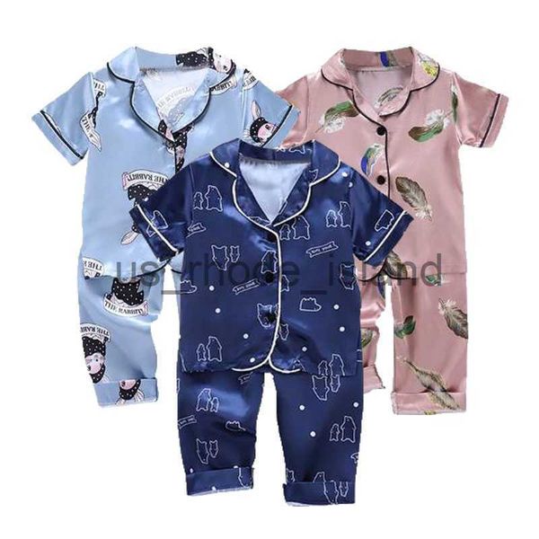 pajamas 1-6y baby ice silk pajamas kids pyjamas toddler girls clothes set cartoon print sleepwear short sleeve and pants nightgown x0721, Blue;red
pajamas 1-6y baby ice silk pajamas kids pyjamas toddler girls clothes set cartoon print sleepwear short sleeve and pants nightgown x0721, Blue;red