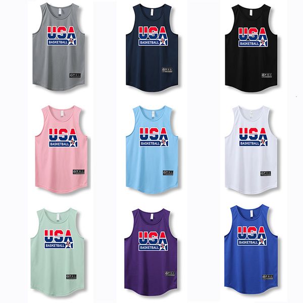 men' tank loose men women running vest outdoor street basketball gym sleeveless letter print shirt quick dry fitness bodybuilding tan, White;black
men' tank loose men women running vest outdoor street basketball gym sleeveless letter print shirt quick dry fitness bodybuilding tan, White;black