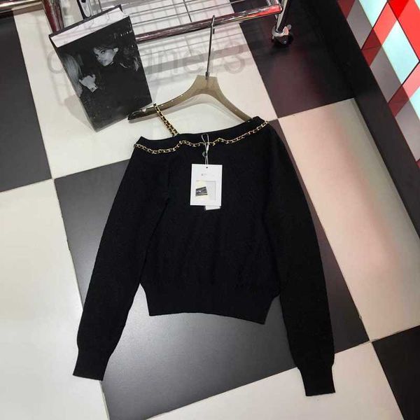 women's knits & tees designer 23 autumn new chic spicy girl temperament reduced age one side off shoulder chain long sleeve knit dbw6, White
women's knits & tees designer 23 autumn new chic spicy girl temperament reduced age one side off shoulder chain long sleeve knit dbw6, White