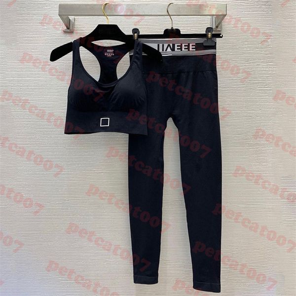 fashion womens yoga clothes black letter tanks pants set elastic leggings sport underwear two colors
fashion womens yoga clothes black letter tanks pants set elastic leggings sport underwear two colors