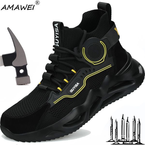 safety shoes amawei work portable safety shoes men lightweight boots indestructible sneakers breathable protective steel toe cushioned boots, Black;brown
safety shoes amawei work portable safety shoes men lightweight boots indestructible sneakers breathable protective steel toe cushioned boots, Black;brown