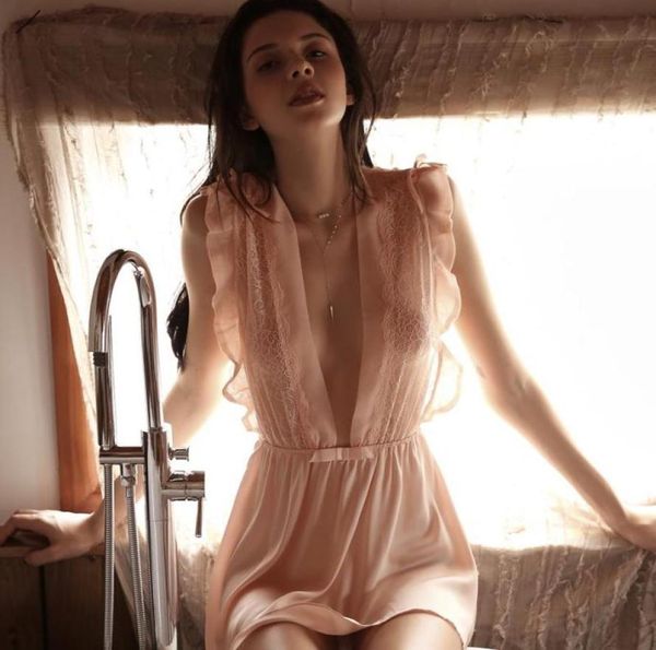 women039s sleepwear women lotus leaf lace sheer gauze seductive slumber nightdress fall nightgowns night gown7835398, Black;red
women039s sleepwear women lotus leaf lace sheer gauze seductive slumber nightdress fall nightgowns night gown7835398, Black;red