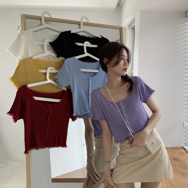 womens t -shirt designer t shirt women tee shirt luxe new network red lace square neck thin knitwear summer women cropped cardigan lace hem, White
womens t -shirt designer t shirt women tee shirt luxe new network red lace square neck thin knitwear summer women cropped cardigan lace hem, White