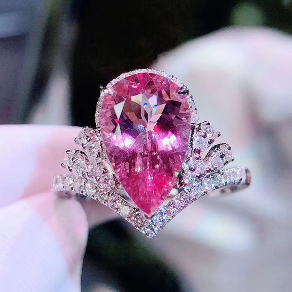 new luxury temperament, high end water droplet shape simulation, pink tourmaline, colorful treasure, open ring, female earrings, earrings, e, Golden
new luxury temperament, high end water droplet shape simulation, pink tourmaline, colorful treasure, open ring, female earrings, earrings, e, Golden