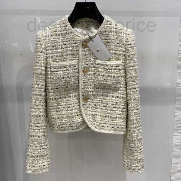 women's jackets designer early spring new french chic style slim age reducing carriage gold buckle plaid wool woven tweed short coat vg, Black;brown
women's jackets designer early spring new french chic style slim age reducing carriage gold buckle plaid wool woven tweed short coat vg, Black;brown
