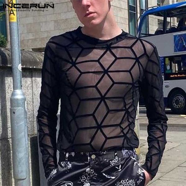 men's sweaters 2023 men's t-shirt printed o-neck long sleeve mesh transparent street clothing party nightclub t-shirt men's c, White;black
men's sweaters 2023 men's t-shirt printed o-neck long sleeve mesh transparent street clothing party nightclub t-shirt men's c, White;black