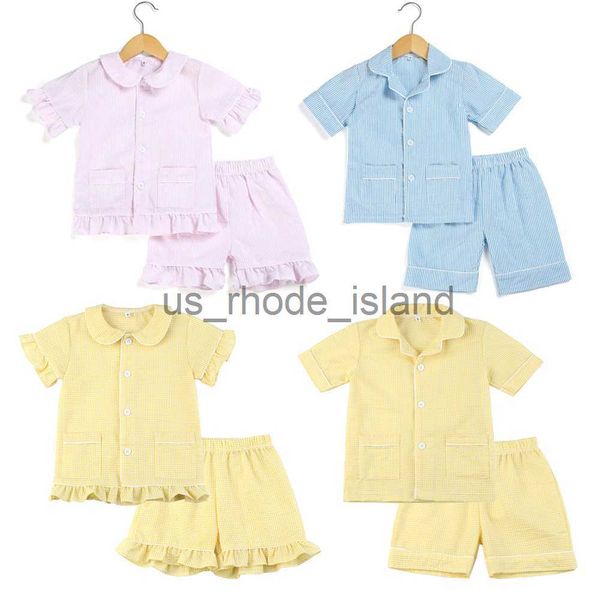 pajamas kids pajama seersucker two piece short set summer checked easter pyjamas baby boys girls sleepwear x0721, Blue;red
pajamas kids pajama seersucker two piece short set summer checked easter pyjamas baby boys girls sleepwear x0721, Blue;red