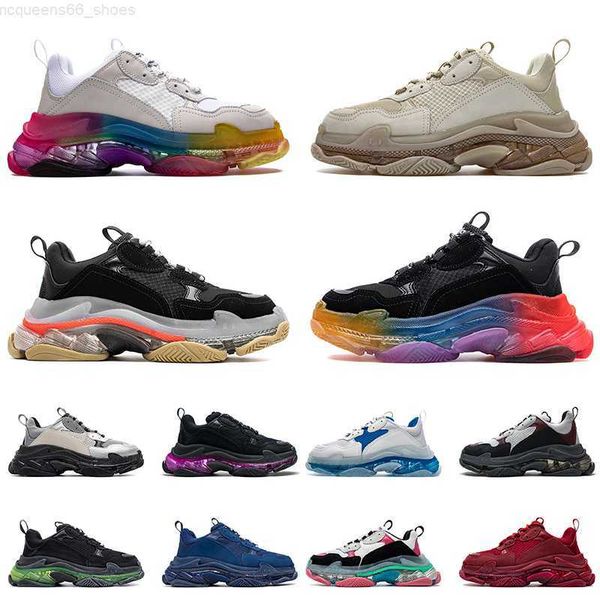 luxurys designers shoes paris 17fw vintage triple s clear sole sneakers casual women mens dad shoe track crystal bottoms runner trainers siz, Black
luxurys designers shoes paris 17fw vintage triple s clear sole sneakers casual women mens dad shoe track crystal bottoms runner trainers siz, Black