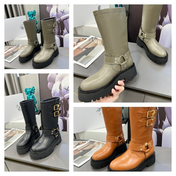 triomphe bulky boots mid biker boot calfskin vegetal tanning womens designer boots 2023 autumn winter real leather shoes clea motorcycle boo, Black
triomphe bulky boots mid biker boot calfskin vegetal tanning womens designer boots 2023 autumn winter real leather shoes clea motorcycle boo, Black