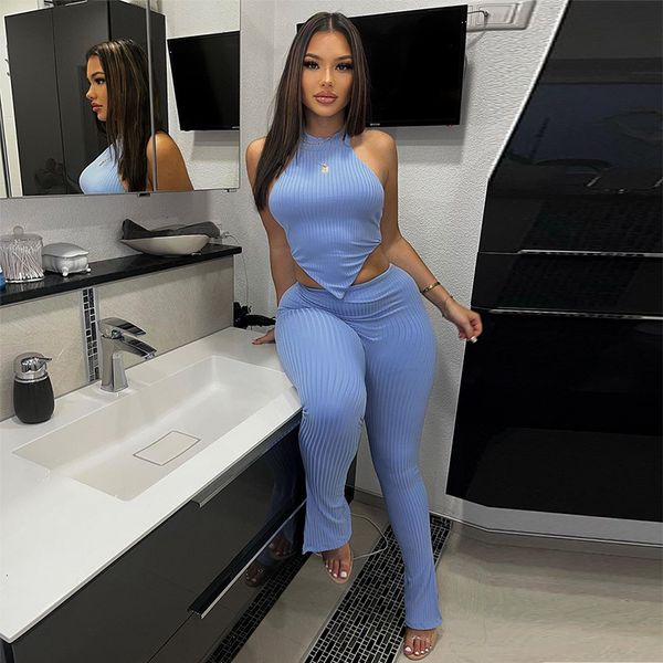 women s two piece pants cutenova high end luxury women s solid color hanging neck pants casual set 230720, White
women s two piece pants cutenova high end luxury women s solid color hanging neck pants casual set 230720, White