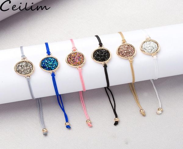 handmade crystal quartz druzy bracelet new arrival colorful natural stone rope bracelets bangles for women summer beach jewelry1537791, Golden;silver
handmade crystal quartz druzy bracelet new arrival colorful natural stone rope bracelets bangles for women summer beach jewelry1537791, Golden;silver
