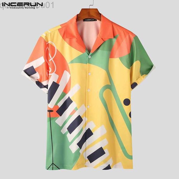 men's casual shirts men shirt colorful printing lapel short sleeve 2023 casual men clothing streetwear vacation men's hawaiian shi, White;black
men's casual shirts men shirt colorful printing lapel short sleeve 2023 casual men clothing streetwear vacation men's hawaiian shi, White;black