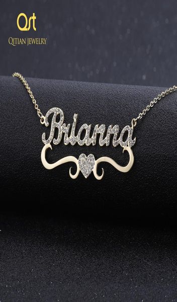 heart with personalized name necklace pendants for women bling jewelry iced out initial choker custom bling initial necklace y203395348, Silver
heart with personalized name necklace pendants for women bling jewelry iced out initial choker custom bling initial necklace y203395348, Silver