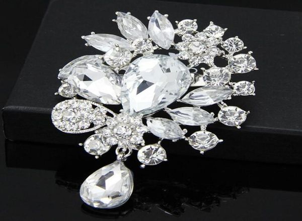 vintage wedding brooch pins big crystal waterdrop silver tone brooches large crystal rhinestone flower women broach co7192092, Gray
vintage wedding brooch pins big crystal waterdrop silver tone brooches large crystal rhinestone flower women broach co7192092, Gray