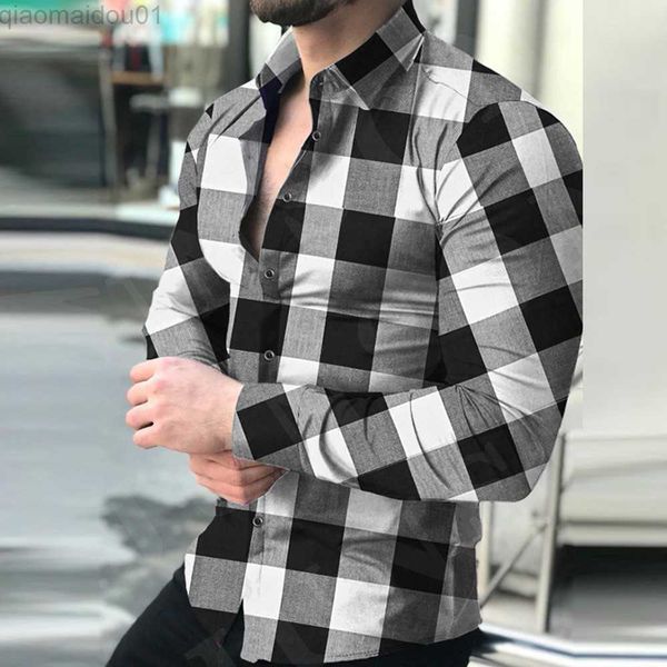men's casual shirts breathable shirt button down comfortable dress shirts fashion long sleeve muscle plaid polyester slim fit l230721, White;black
men's casual shirts breathable shirt button down comfortable dress shirts fashion long sleeve muscle plaid polyester slim fit l230721, White;black