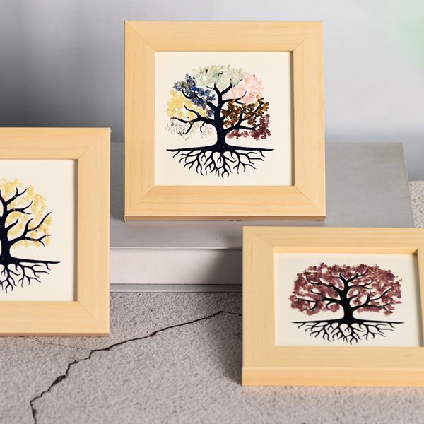 raw chip stone crystal tree of life pattern wooden picture frame table home fashion 7 chakra accessories festive display ornaments gift, Silver
raw chip stone crystal tree of life pattern wooden picture frame table home fashion 7 chakra accessories festive display ornaments gift, Silver