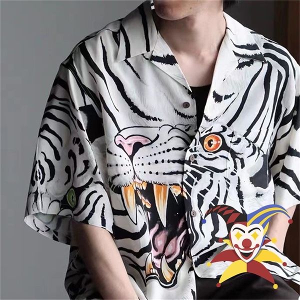 mens casual shirts tiger print wacko maria womens 1 aloha shirt tshirt summer short sleeve 230720, White;black
mens casual shirts tiger print wacko maria womens 1 aloha shirt tshirt summer short sleeve 230720, White;black
