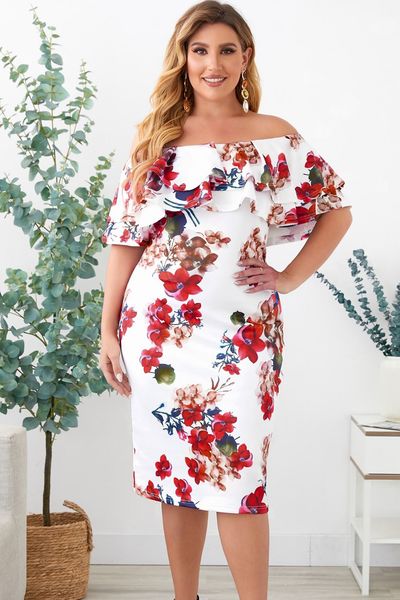 new arrivals wholesale fashion boho tropical print midi floral plus size dress for women, Black
new arrivals wholesale fashion boho tropical print midi floral plus size dress for women, Black