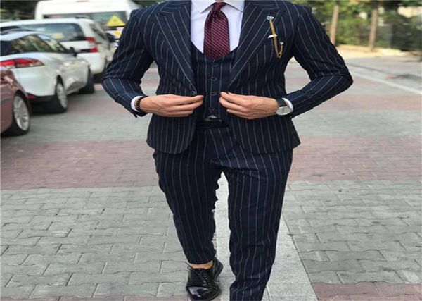 new style groomsmen stripe groom tuxedos peak lapel men suits weddingpromdinner man blazer jacketpantstievest g1058763179, Black;gray
new style groomsmen stripe groom tuxedos peak lapel men suits weddingpromdinner man blazer jacketpantstievest g1058763179, Black;gray