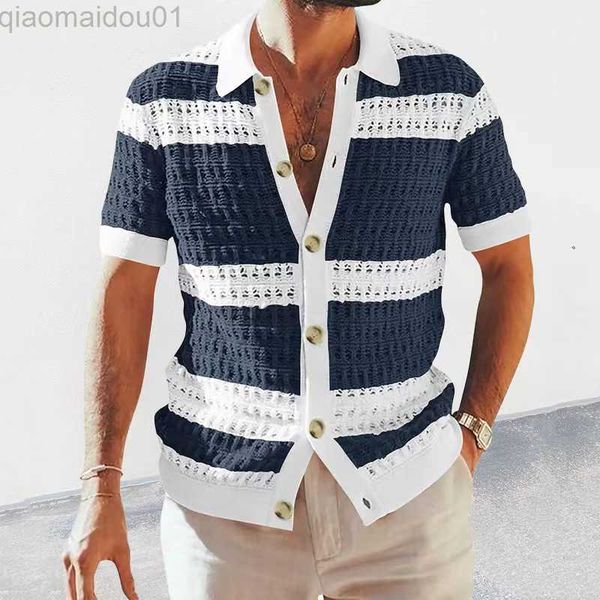 men's casual shirts new spring summer men retro shirts stitching contrast color business casual slim single breasted cardigan knitted s, White;black
men's casual shirts new spring summer men retro shirts stitching contrast color business casual slim single breasted cardigan knitted s, White;black