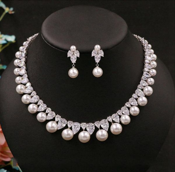 cubic zirconia round pearl drill noble delicate bridal necklace pendant stud earrings jewelry wedding accessories for women4340418, White
cubic zirconia round pearl drill noble delicate bridal necklace pendant stud earrings jewelry wedding accessories for women4340418, White