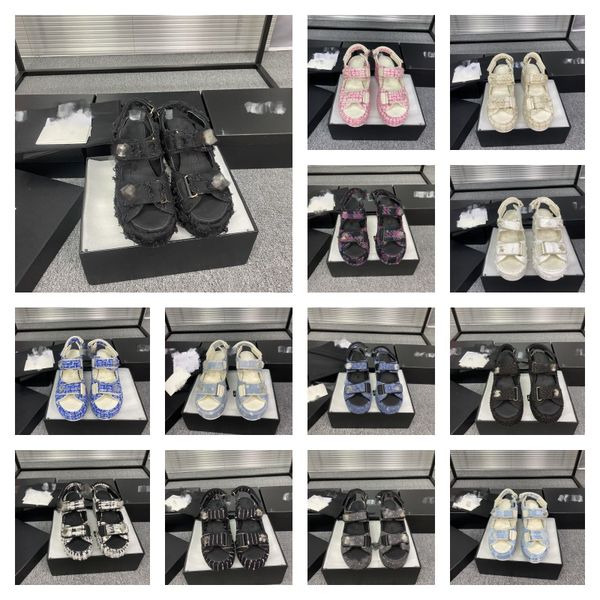 2023 designer wedge sandals chan c hook&loop thick sole sandal women high heel espadrilles real leather interlocking c beach summer shoes la, Black
2023 designer wedge sandals chan c hook&loop thick sole sandal women high heel espadrilles real leather interlocking c beach summer shoes la, Black
