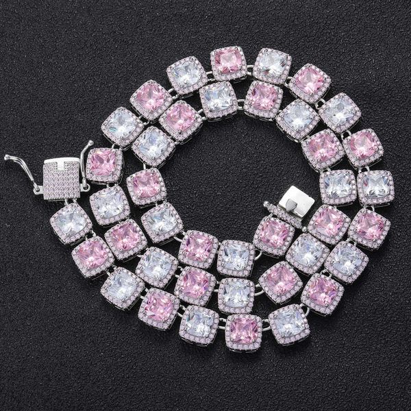 iced out tennis bracelet for women 10mm width 1 row square pink white zircon chain necklace hip hop womens jewelry ing, Black
iced out tennis bracelet for women 10mm width 1 row square pink white zircon chain necklace hip hop womens jewelry ing, Black