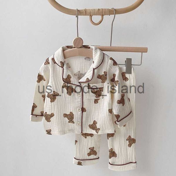 pajamas 2pcs infant baby boys girls pajamas cotton yarn bear print long sleeve pant kids suit nightgown child sleepwear home clothes x0721, Blue;red
pajamas 2pcs infant baby boys girls pajamas cotton yarn bear print long sleeve pant kids suit nightgown child sleepwear home clothes x0721, Blue;red